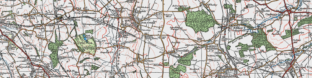 Old map of Hillstown in 1923