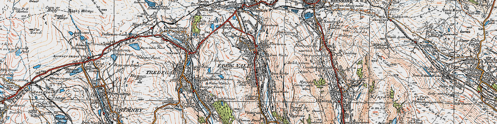 Old map of Hilltop in 1919