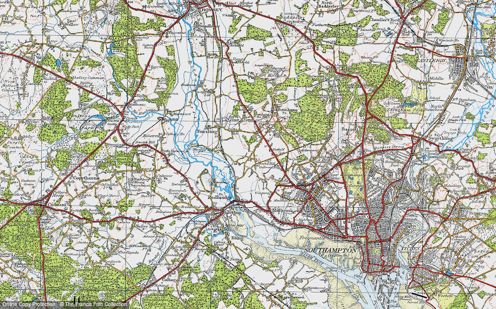 Old Map of Hillyfields, 1919 in 1919