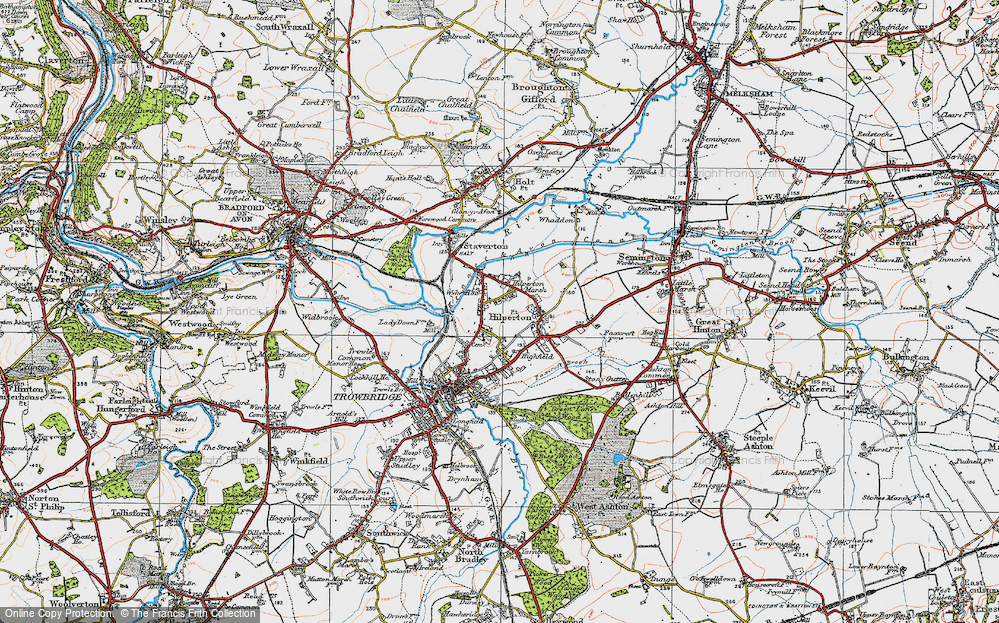 Old Map of Hilperton Marsh, 1919 in 1919