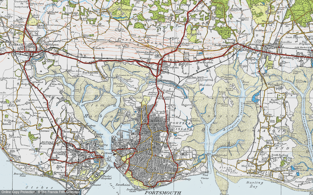 Old Map of Hilsea, 1919 in 1919