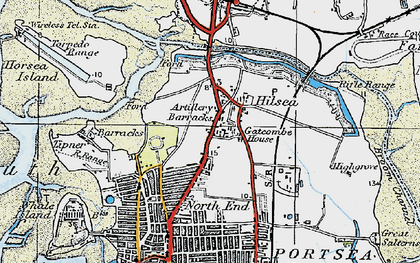 Old map of Hilsea in 1919