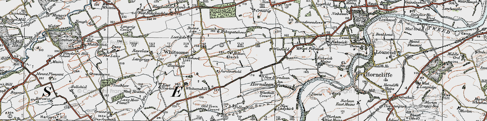 Old map of Hilton in 1926