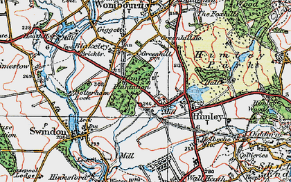 Old map of Himley in 1921