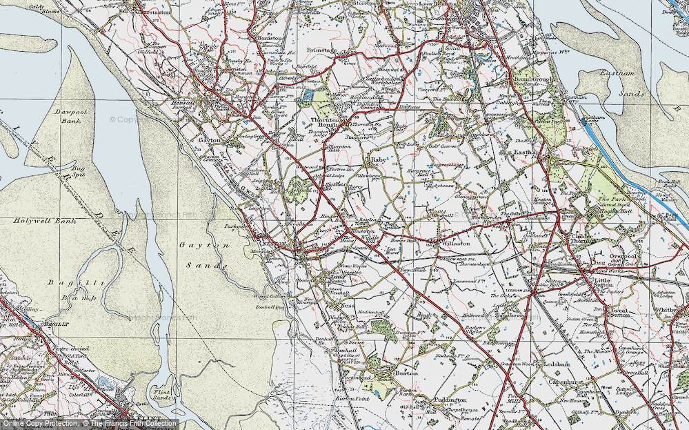 Old Map of Hinderton, 1924 in 1924