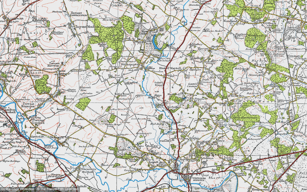 Old Map of Hinton Parva, 1919 in 1919