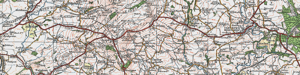 Old map of Little Down in 1921