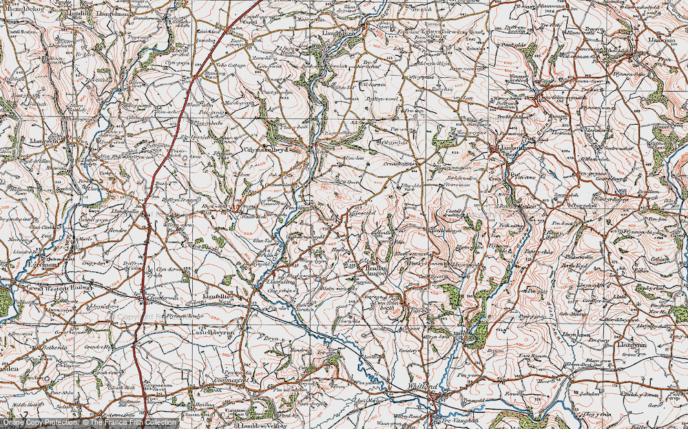Old Map of Hiraeth, 1922 in 1922
