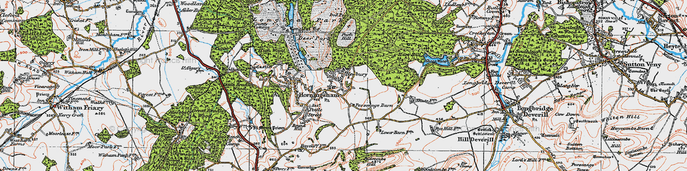 Old map of Brimsdown Hill in 1919