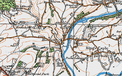 Old map of Bromley Court in 1919