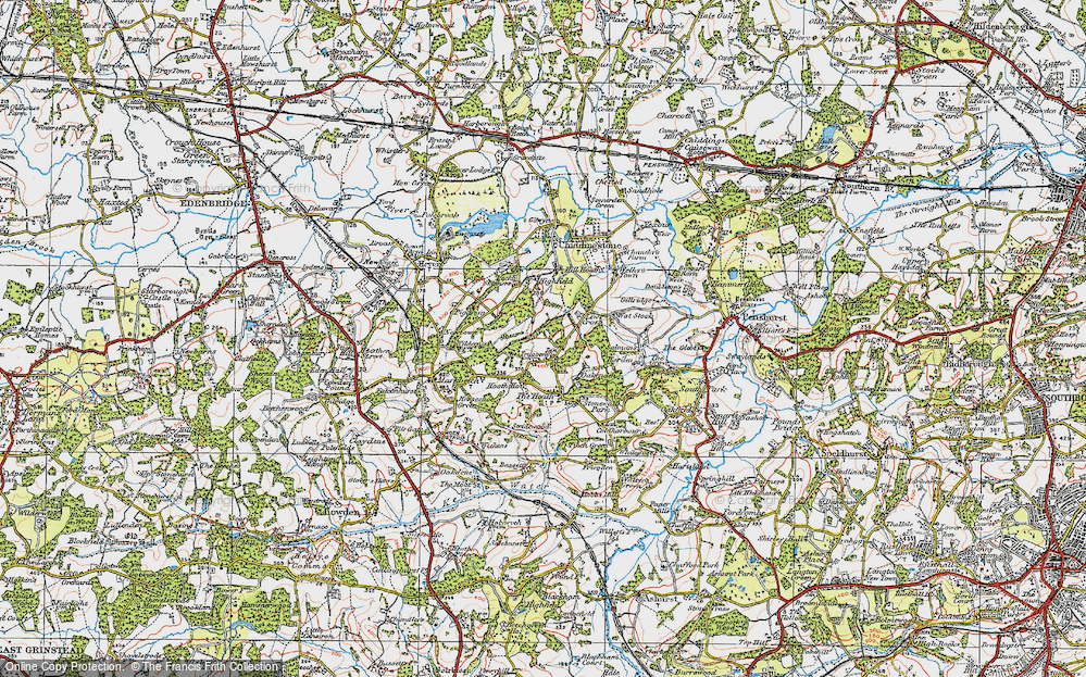 Old Map of Hoath Corner, 1920 in 1920