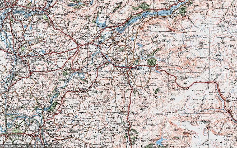 Old Map of Hobroyd, 1923 in 1923