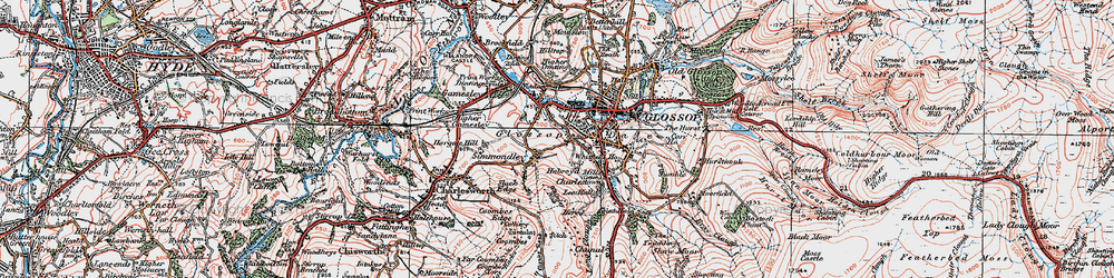 Old map of Hobroyd in 1923