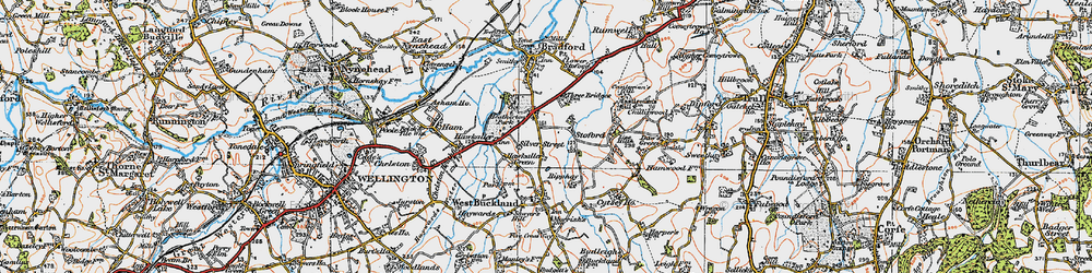 Old map of Hockholler Green in 1919