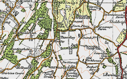 Old map of Hockley in 1921