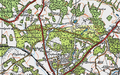 Old map of Hocombe in 1919