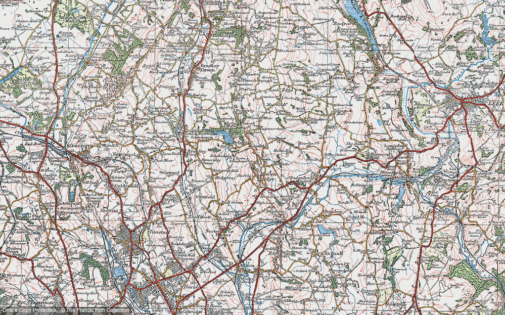 Old Map of Hodgefield, 1923 in 1923