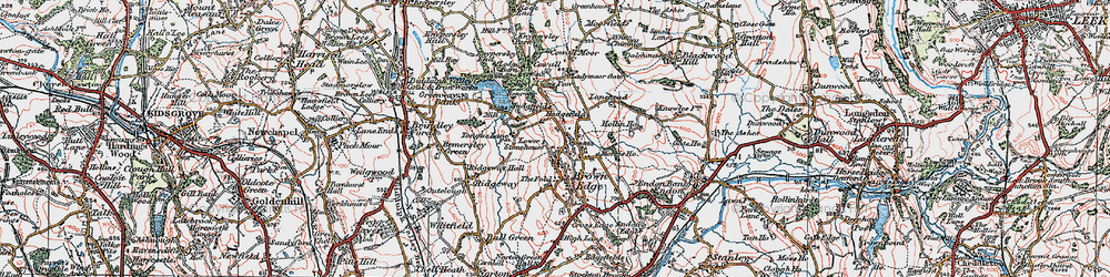 Old map of Hodgefield in 1923