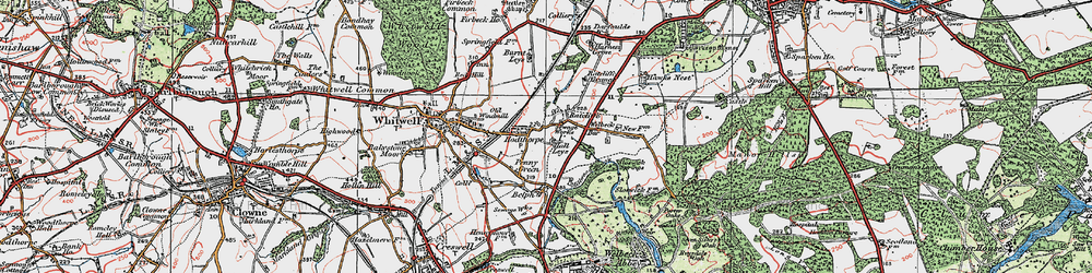 Old map of Hodthorpe in 1923