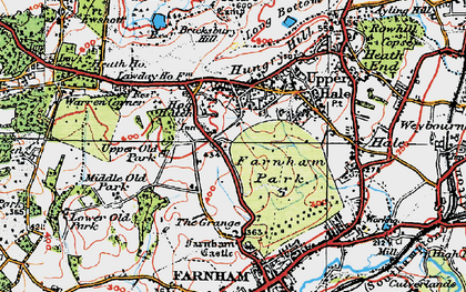 Old map of Hog Hatch in 1919