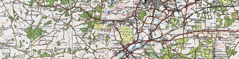 Old map of Hog Hatch in 1919