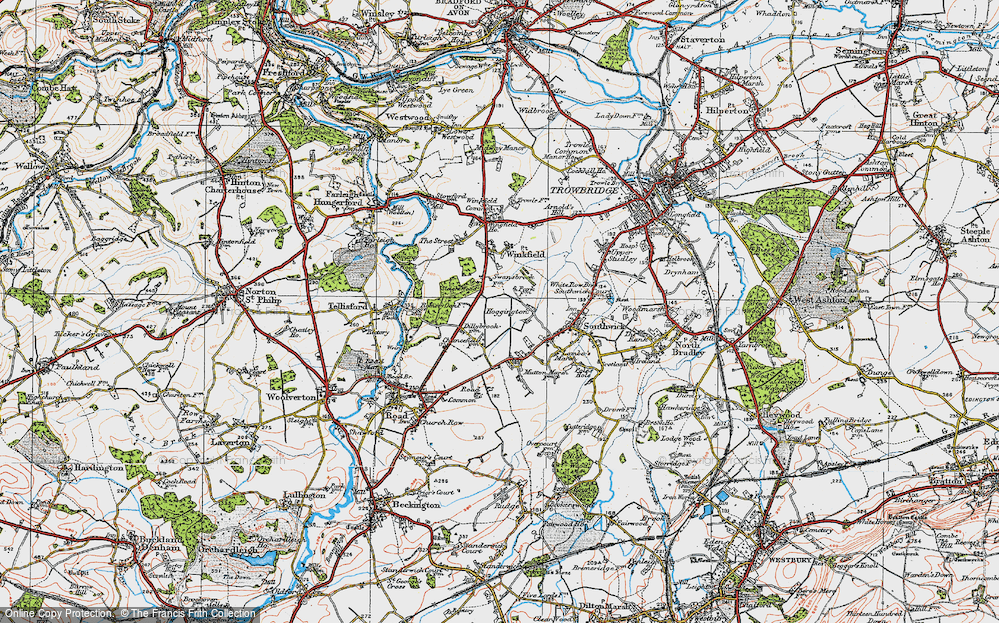 Old Map of Hoggington, 1919 in 1919