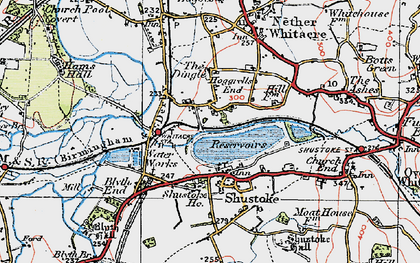 Old map of Hoggrill's End in 1921