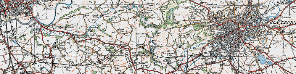 Old map of Woodcock Hill in 1924