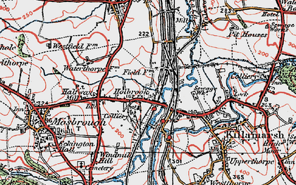 Old map of Holbrook in 1923