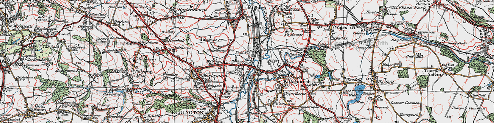 Old map of Holbrook in 1923