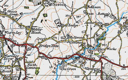Old map of Holbrook Common in 1919