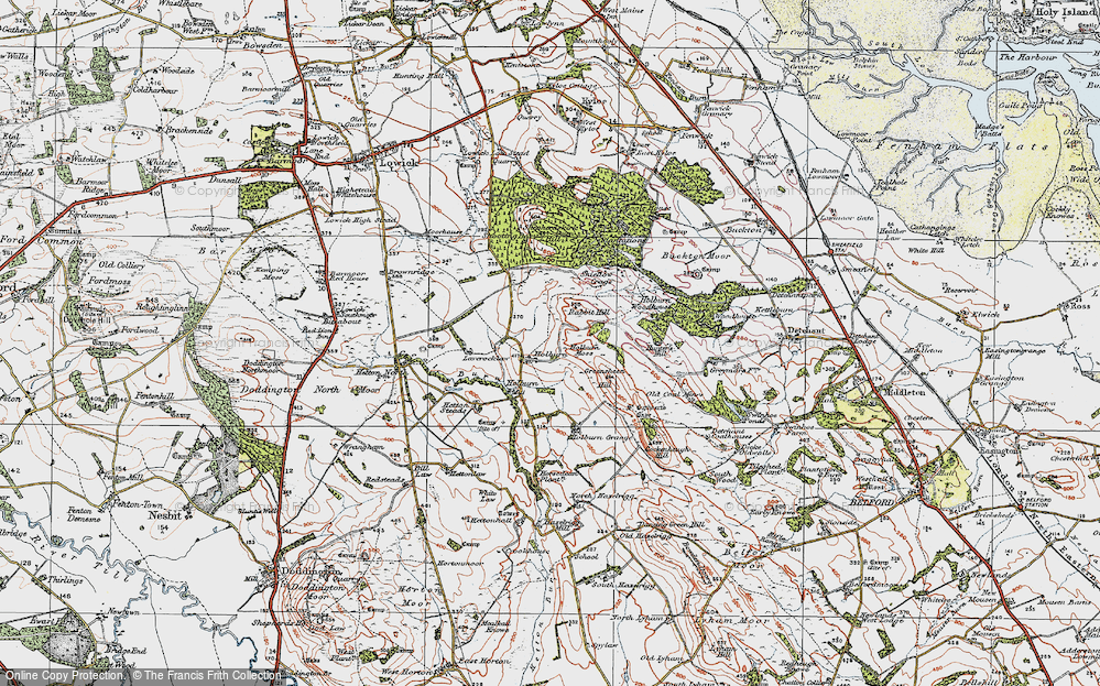 Old Map of Holburn, 1926 in 1926