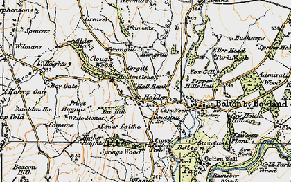 Old map of Bolton Peel in 1924