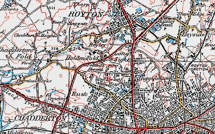 Old map of Holden Fold in 1924