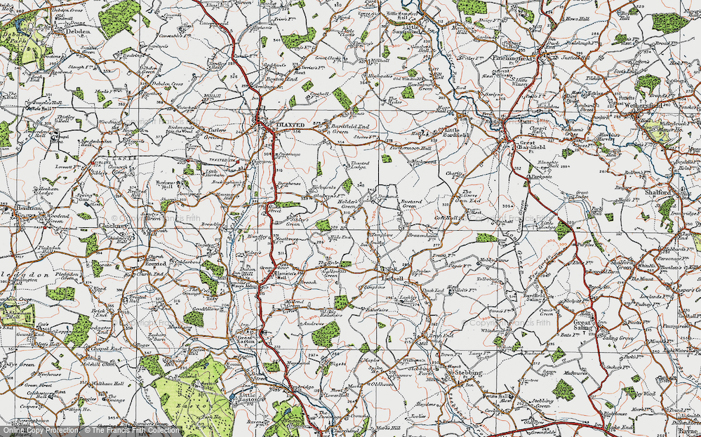 Old Map of Holder's Green, 1919 in 1919
