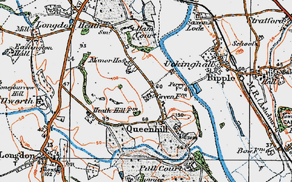 Old map of Holdfast in 1920