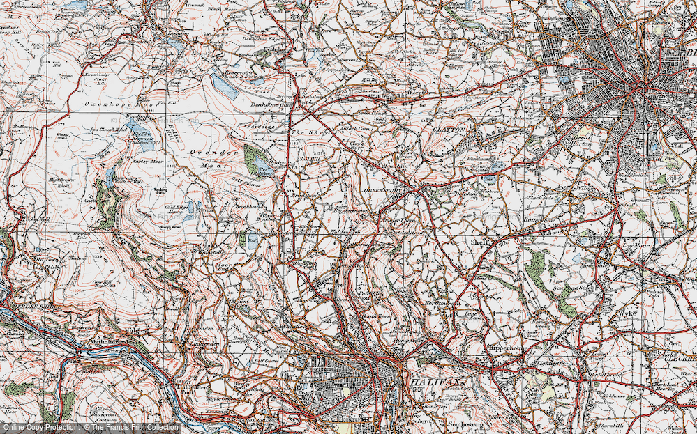 Old Map of Holdsworth, 1925 in 1925