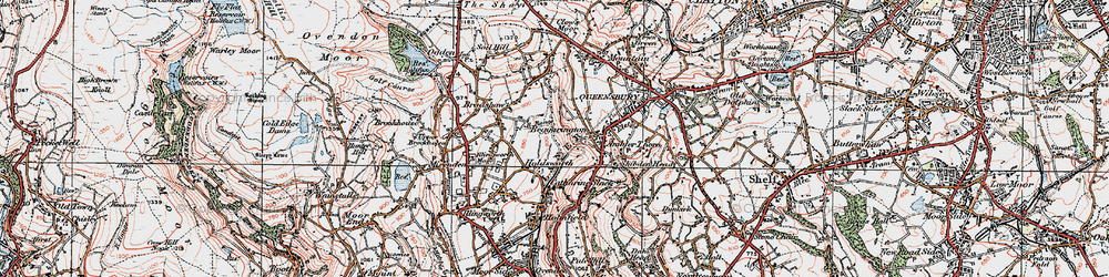 Old map of Holdsworth in 1925