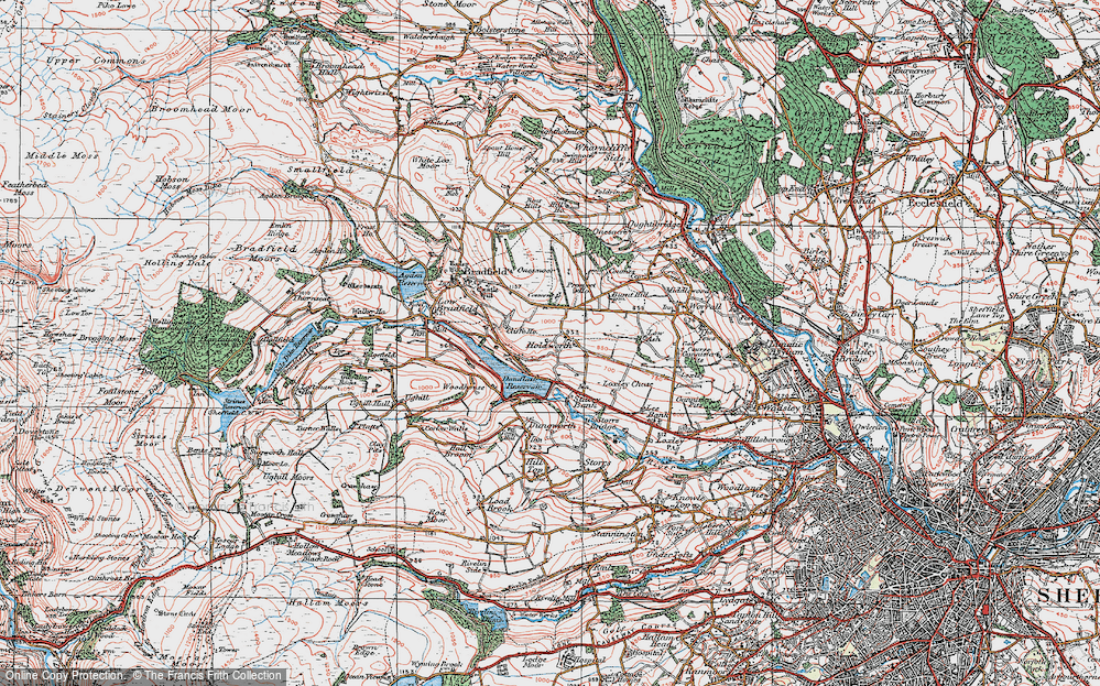 Old Map of Holdworth, 1923 in 1923