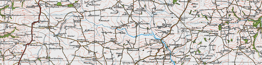 Old map of Hole in 1919