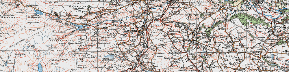 Old map of Hole in 1925