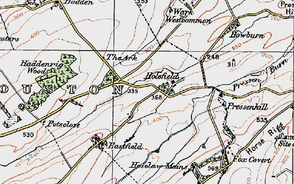 Old map of Holefield in 1926