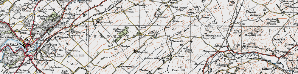 Old map of Holefield in 1926