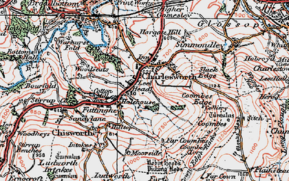 Old map of Holehouse in 1923