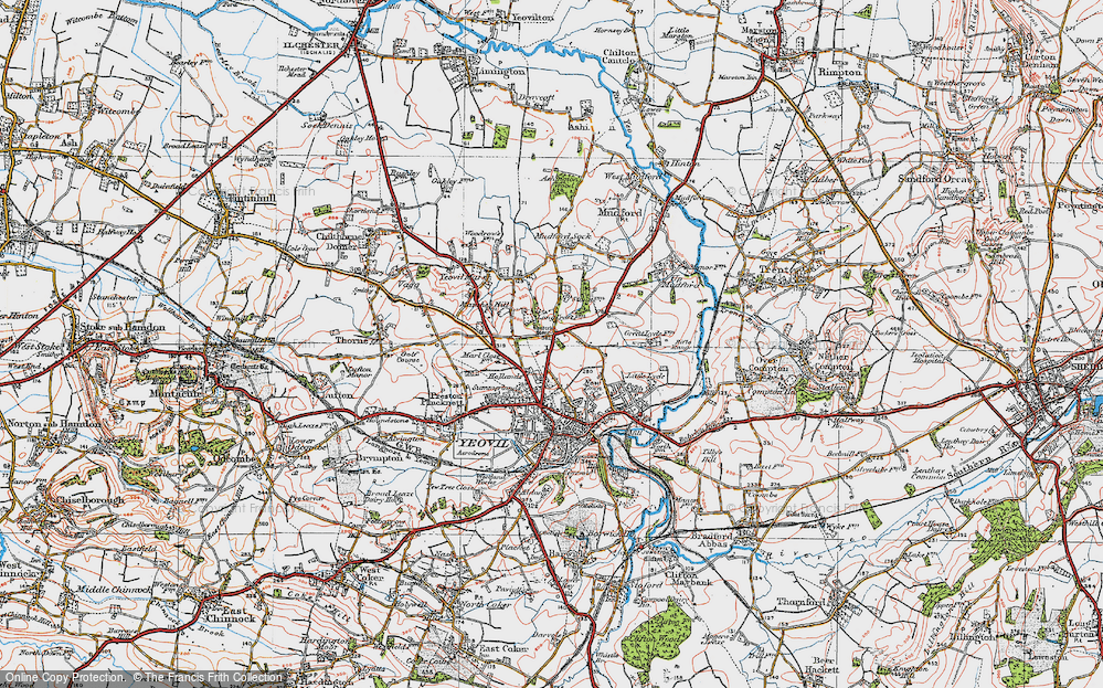 Old Map of Hollands, 1919 in 1919