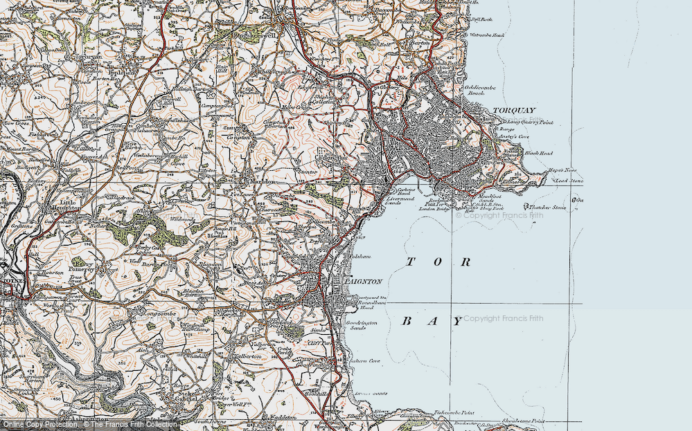 Old Map of Hollicombe, 1919 in 1919