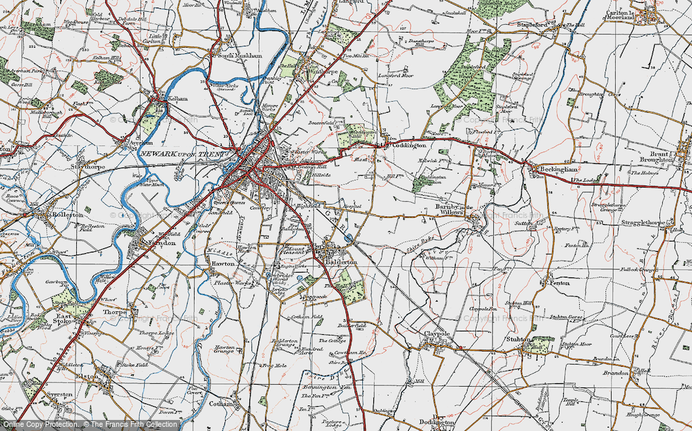 Old Map of Hollies, The, 1921 in 1921