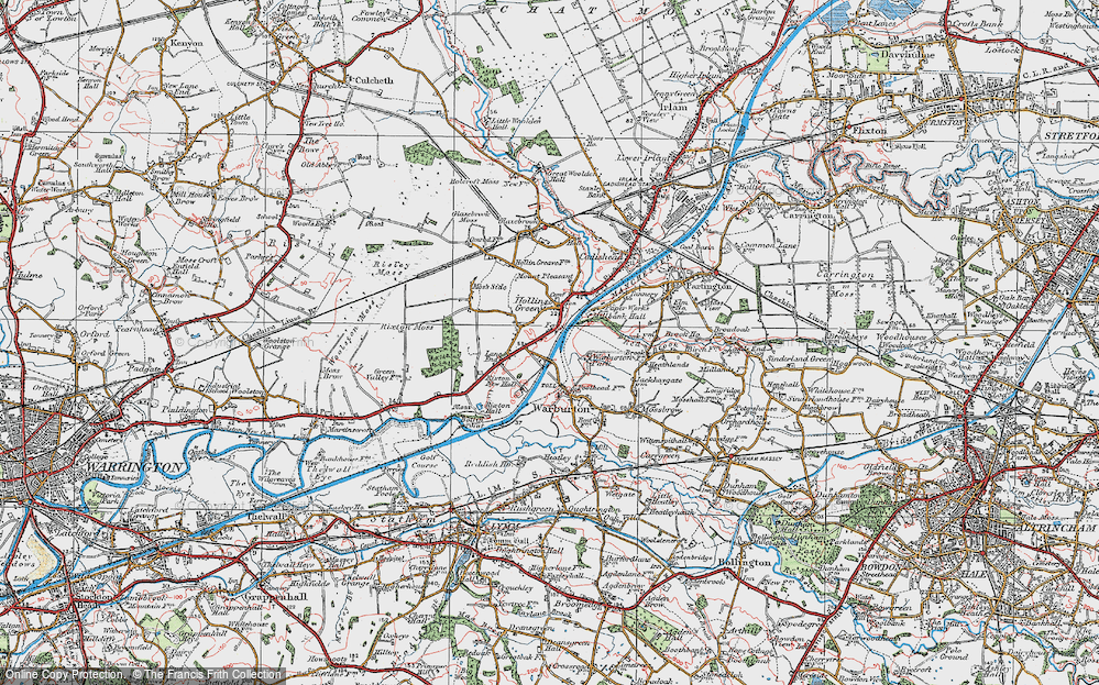 Old Map of Hollinfare, 1923 in 1923