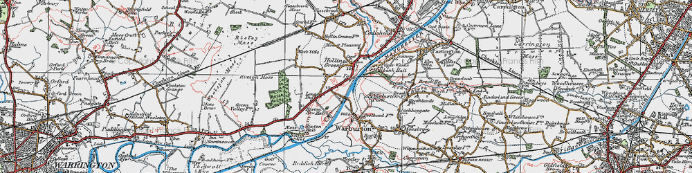 Old map of Hollinfare in 1923
