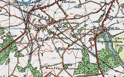 Old map of Hollingthorpe in 1925